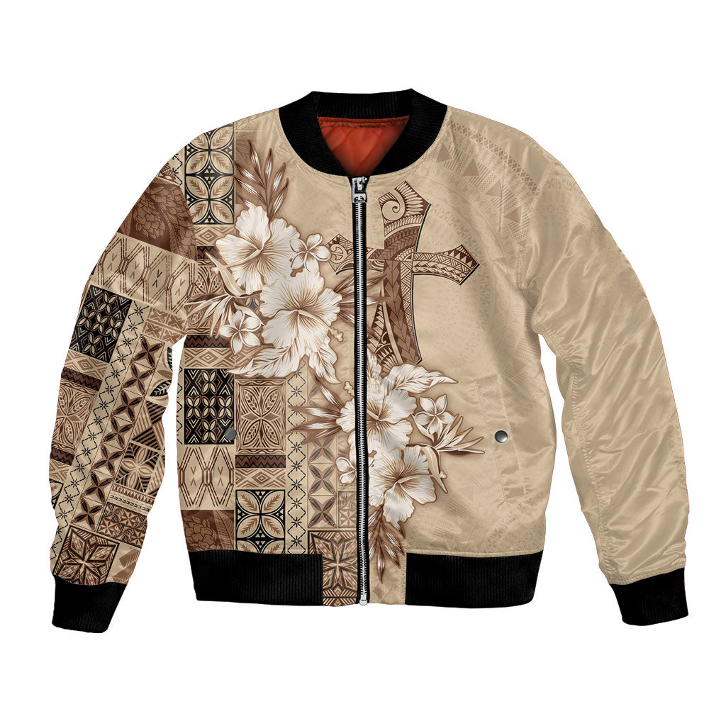 Samoa AIGA Mamanu Siapo Malu Motifs Bomber Jacket