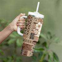 Samoa AIGA Mamanu Siapo Malu Motifs Tumbler With Handle LT7 - Polynesian Pride