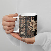 Samoa AIGA Mamanu Siapo Malu Motifs Ceramic Mug Black Ver LT7 - Polynesian Pride