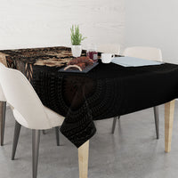 Samoa AIGA Mamanu Siapo Malu Motifs Tablecloth Black Ver LT7 - Polynesian Pride