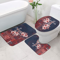 Samoa AIGA Mamanu Siapo Malu Motifs Bathroom Set Flag Color LT7 - Polynesian Pride