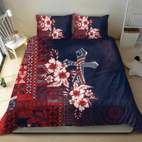 Samoa AIGA Mamanu Siapo Malu Motifs Bedding Set Flag Color LT7 - Polynesian Pride