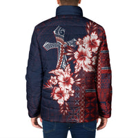 Samoa AIGA Mamanu Siapo Malu Motifs Padded Jacket Flag Color LT7 - Polynesian Pride