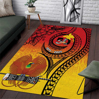 Papua New Guinea 50 Years Area Rug Motuan Motifs