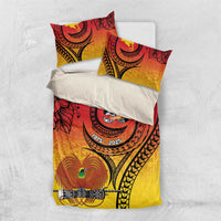 Papua New Guinea 50 Years Bedding Set Motuan Motifs