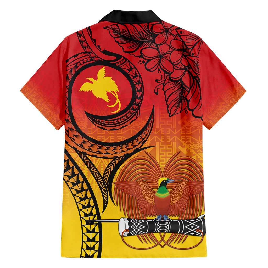 Papua New Guinea 50 Years Family Matching Short Sleeve Bodycon Dress and Hawaiian Shirt Motuan Motifs