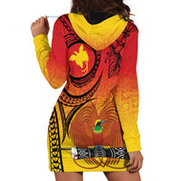 Papua New Guinea 50 Years Hoodie Dress Motuan Motifs