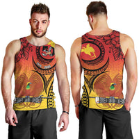Papua New Guinea 50 Years Men Tank Top Motuan Motifs