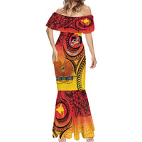 Papua New Guinea 50 Years Mermaid Dress Motuan Motifs