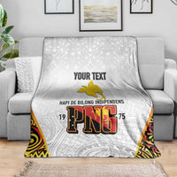 Personalized Papua New Guinea Blanket Hapi De bilong Indipendens PNG