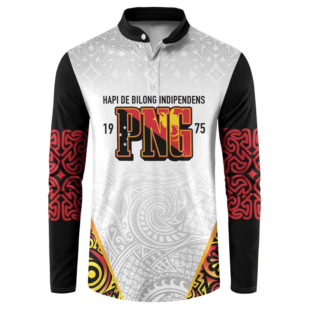 Personalized Papua New Guinea Button Sweatshirt Hapi De bilong Indipendens PNG
