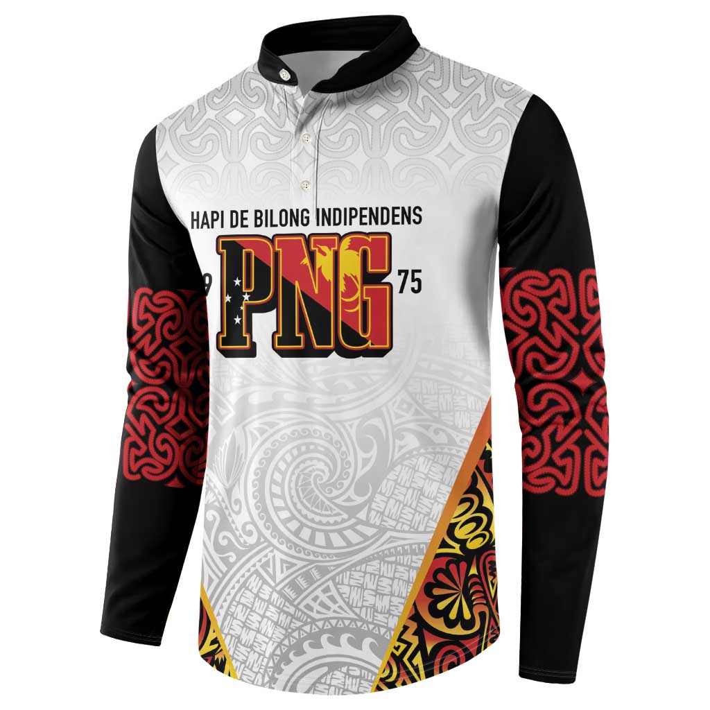 Personalized Papua New Guinea Button Sweatshirt Hapi De bilong Indipendens PNG
