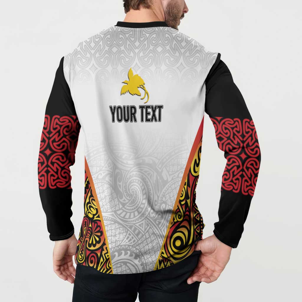 Personalized Papua New Guinea Button Sweatshirt Hapi De bilong Indipendens PNG