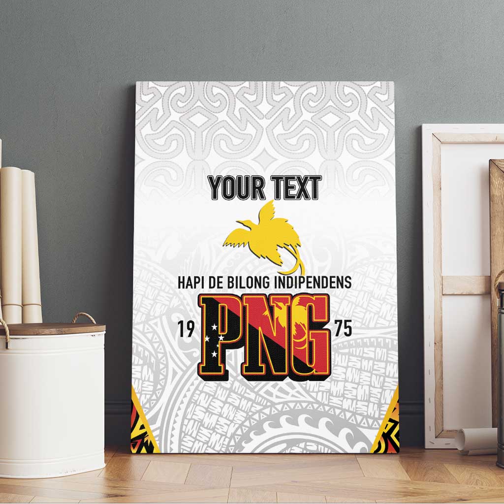 Personalized Papua New Guinea Canvas Wall Art Hapi De bilong Indipendens PNG