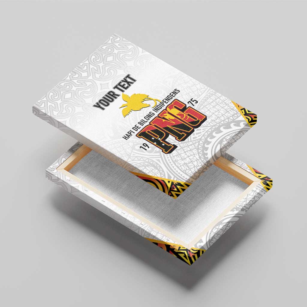 Personalized Papua New Guinea Canvas Wall Art Hapi De bilong Indipendens PNG