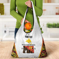 Personalized Papua New Guinea Grocery Bag Hapi De bilong Indipendens PNG