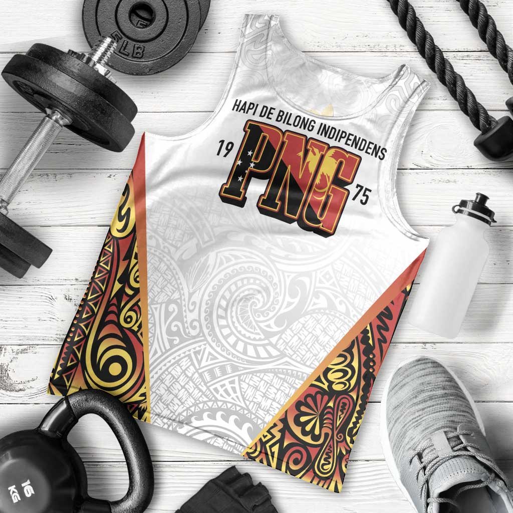 Personalized Papua New Guinea Men Tank Top Hapi De bilong Indipendens PNG