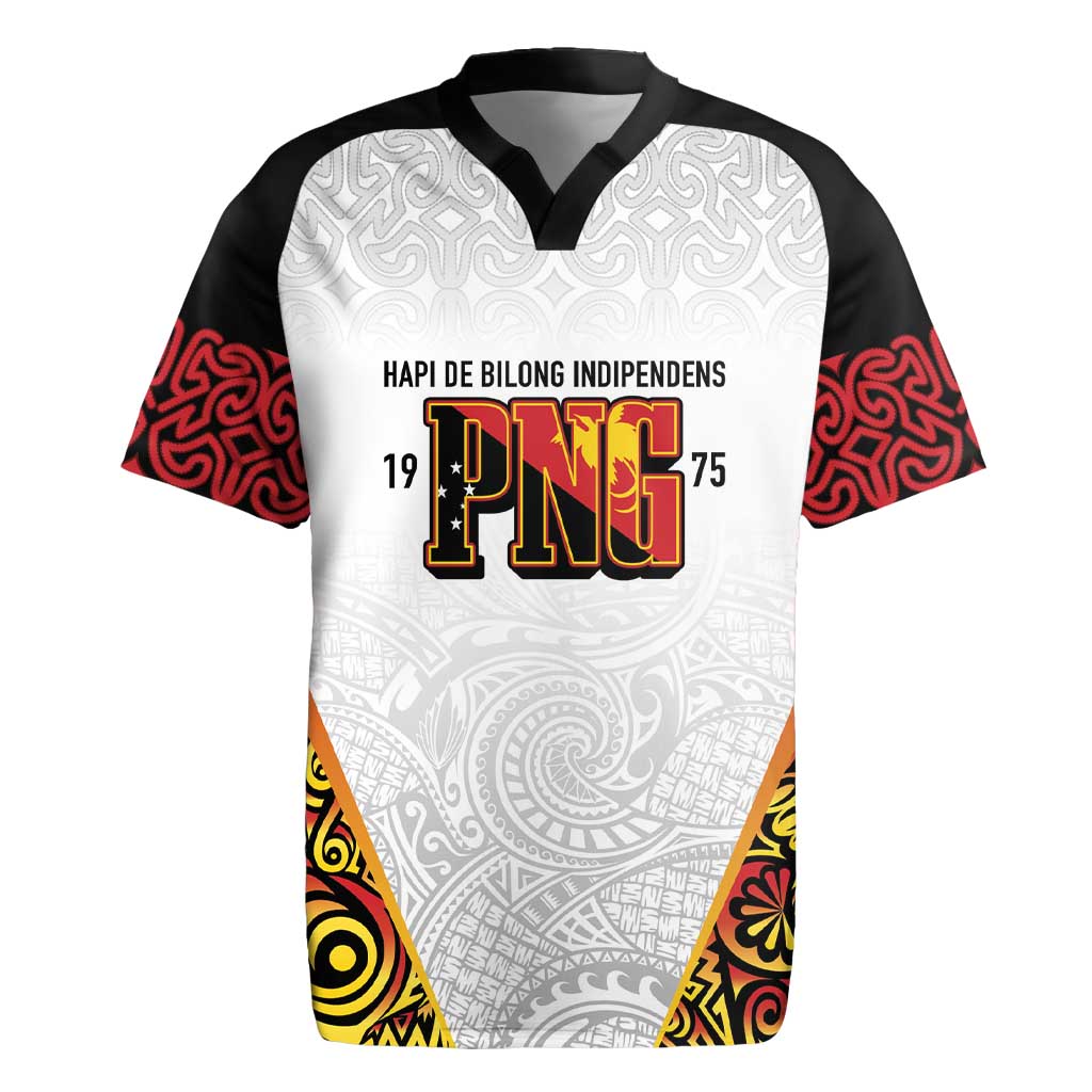 Personalized Papua New Guinea Rugby Jersey Hapi De bilong Indipendens PNG