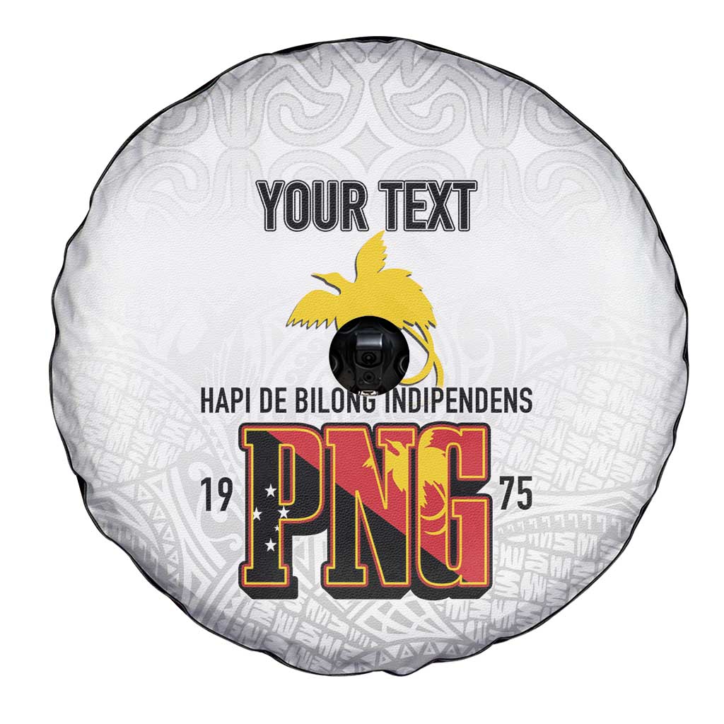 Personalized Papua New Guinea Spare Tire Cover Hapi De bilong Indipendens PNG