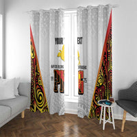 Personalized Papua New Guinea Window Curtain Hapi De bilong Indipendens PNG