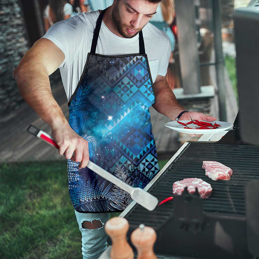 Aotearoa Taniko Matariki Apron Cosmic Blue