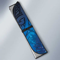Aotearoa Taniko Matariki Auto Sun Shade Cosmic Blue