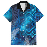 Aotearoa Taniko Matariki Hawaiian Shirt Cosmic Blue
