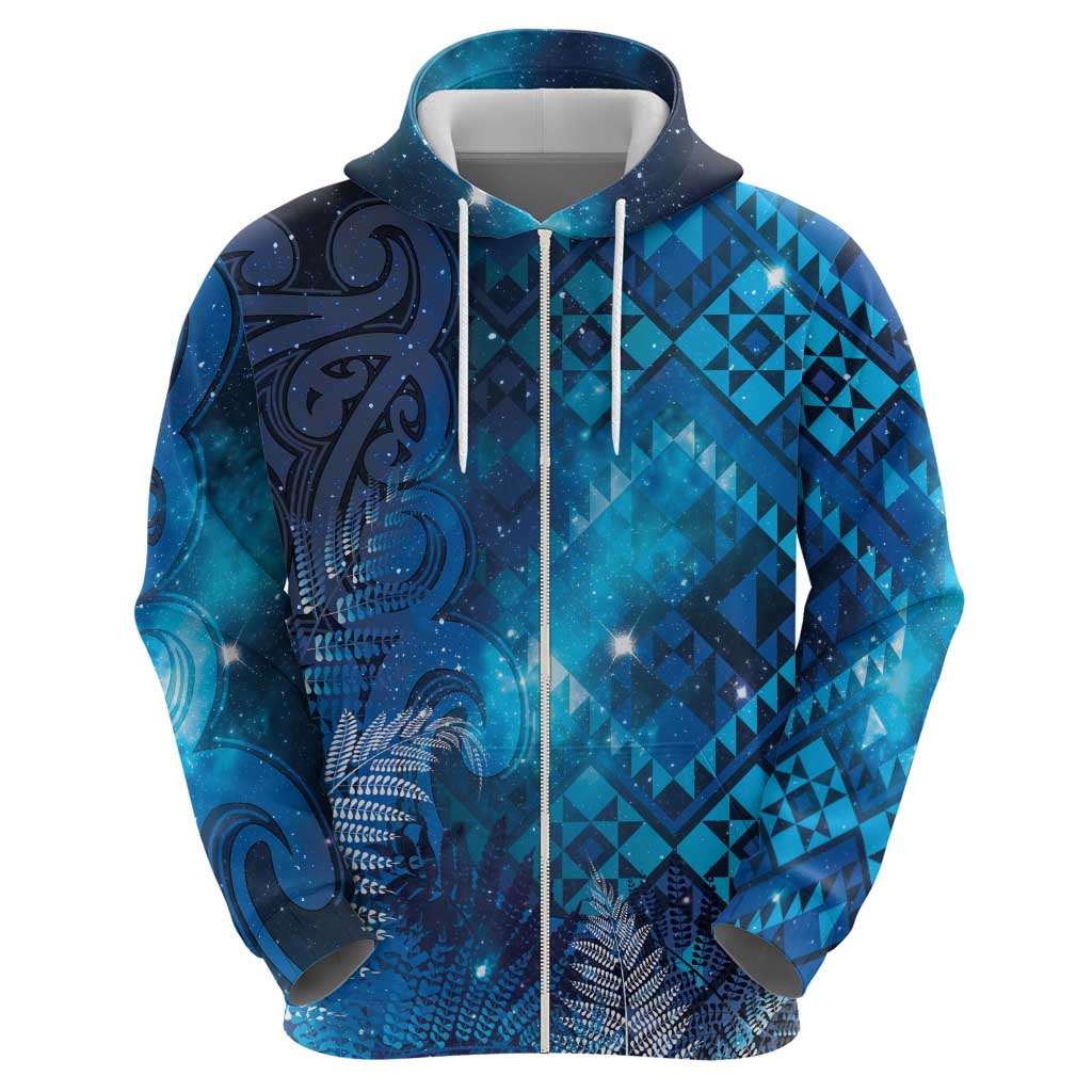 Aotearoa Taniko Matariki Hoodie Cosmic Blue