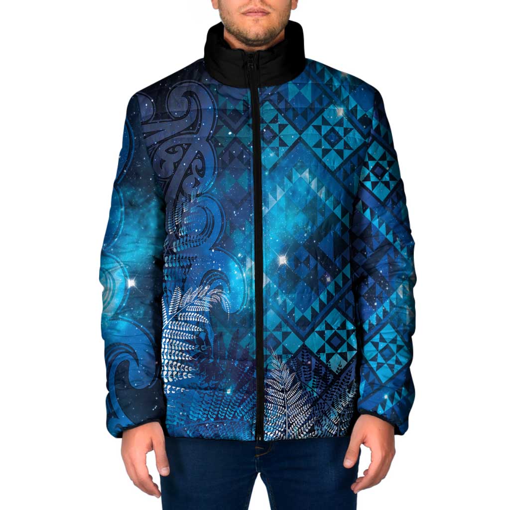 Aotearoa Taniko Matariki Padded Jacket Cosmic Blue