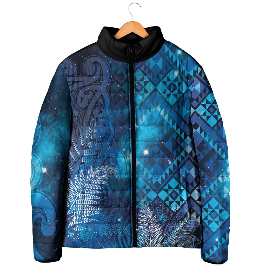 Aotearoa Taniko Matariki Padded Jacket Cosmic Blue