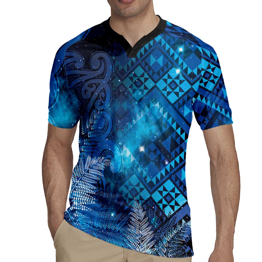Aotearoa Taniko Matariki Rugby Jersey Cosmic Blue