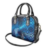 Aotearoa Taniko Matariki Shoulder Handbag Cosmic Blue