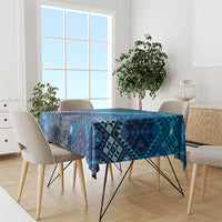 Aotearoa Taniko Matariki Tablecloth Cosmic Blue