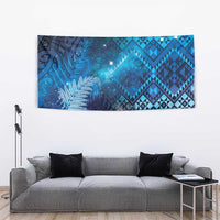 Aotearoa Taniko Matariki Tapestry Cosmic Blue