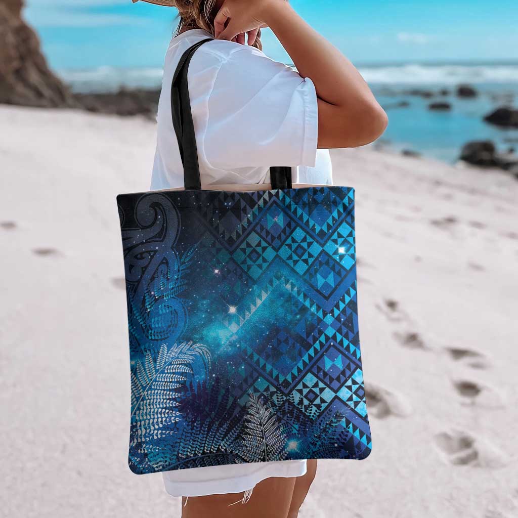 Aotearoa Taniko Matariki Tote Bag Cosmic Blue