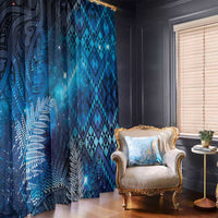 Aotearoa Taniko Matariki Window Curtain Cosmic Blue