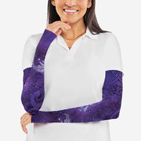 Aotearoa Taniko Matariki Arm Sleeves Cosmic Violet