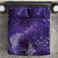 Aotearoa Taniko Matariki Bedding Set Cosmic Violet