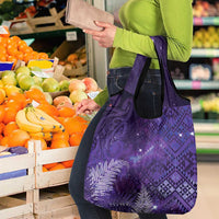 Aotearoa Taniko Matariki Grocery Bag Cosmic Violet
