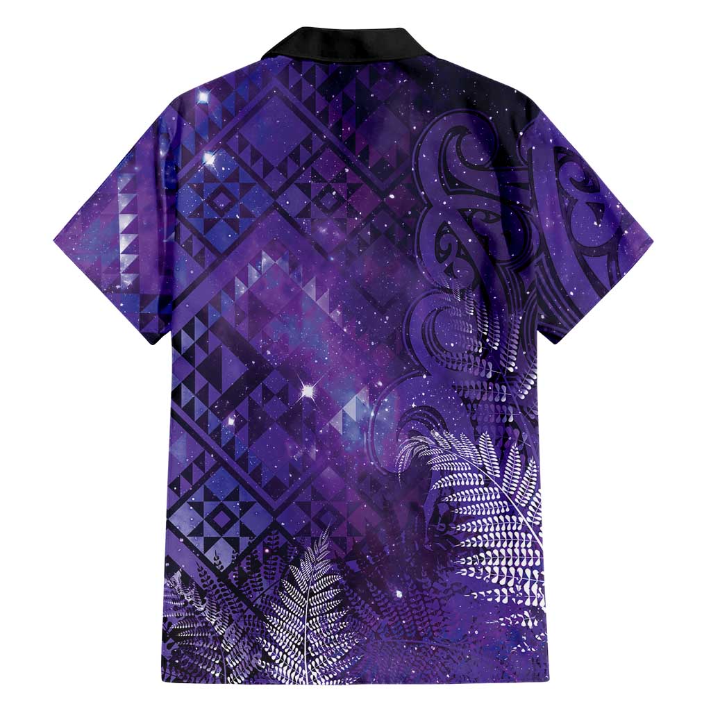 Aotearoa Taniko Matariki Hawaiian Shirt Cosmic Violet