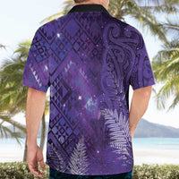 Aotearoa Taniko Matariki Hawaiian Shirt Cosmic Violet