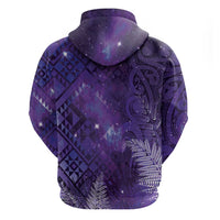 Aotearoa Taniko Matariki Hoodie Cosmic Violet