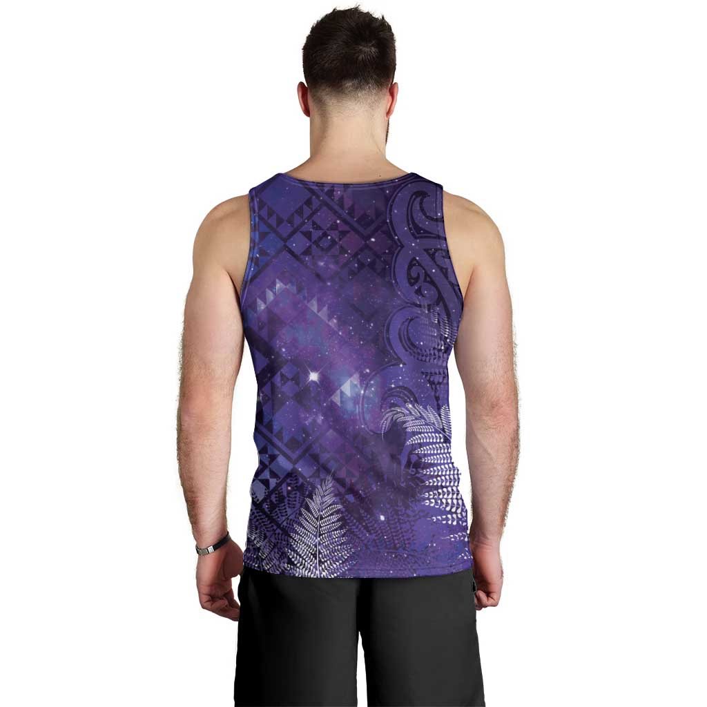 Aotearoa Taniko Matariki Men Tank Top Cosmic Violet