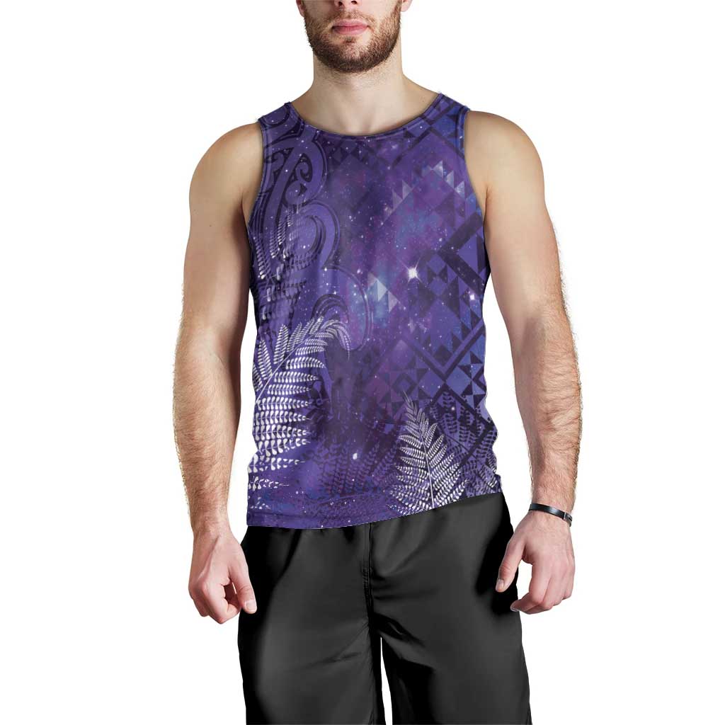 Aotearoa Taniko Matariki Men Tank Top Cosmic Violet