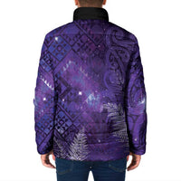Aotearoa Taniko Matariki Padded Jacket Cosmic Violet