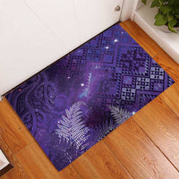 Aotearoa Taniko Matariki Rubber Doormat Cosmic Violet