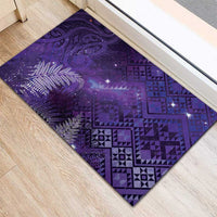 Aotearoa Taniko Matariki Rubber Doormat Cosmic Violet