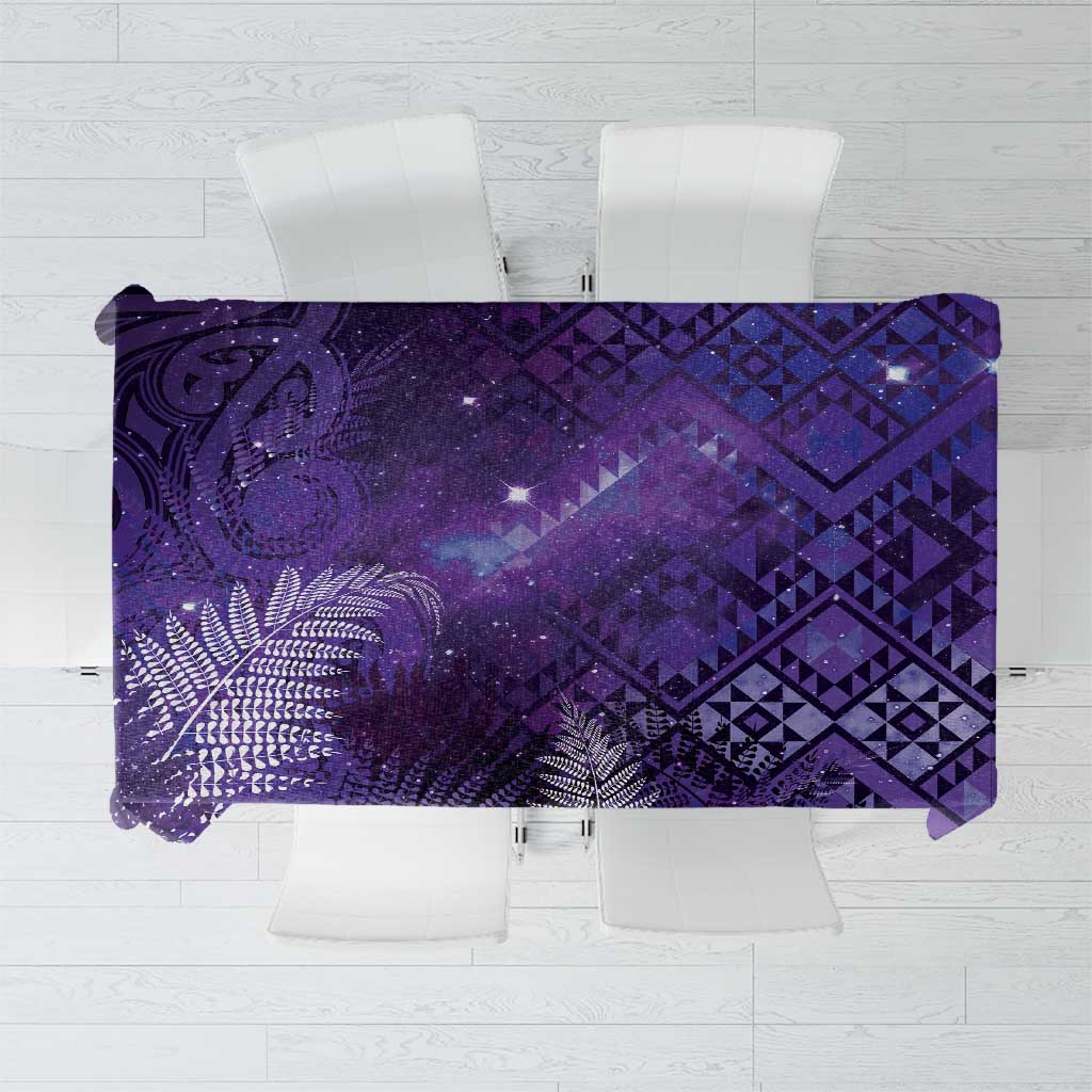 Aotearoa Taniko Matariki Tablecloth Cosmic Violet