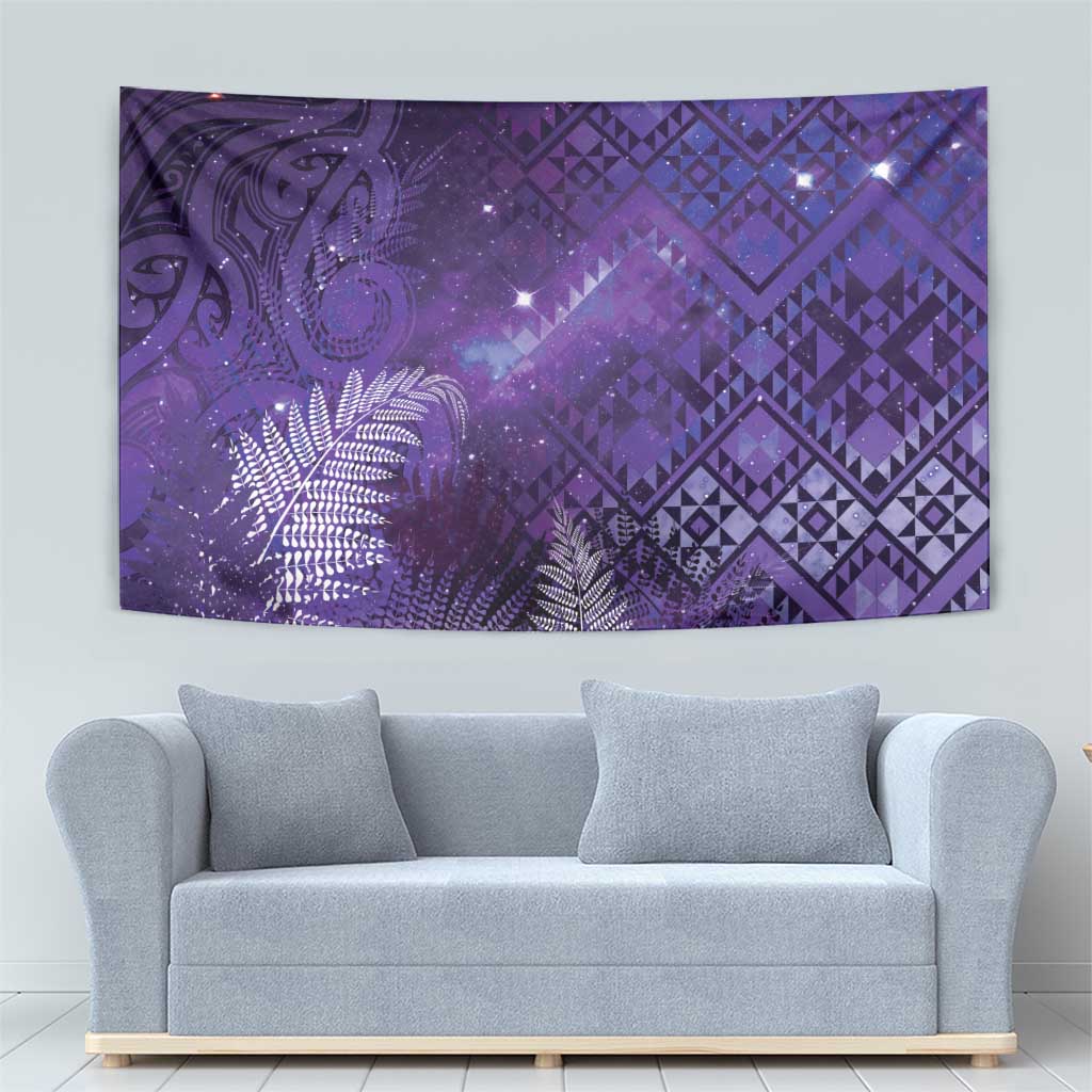 Aotearoa Taniko Matariki Tapestry Cosmic Violet
