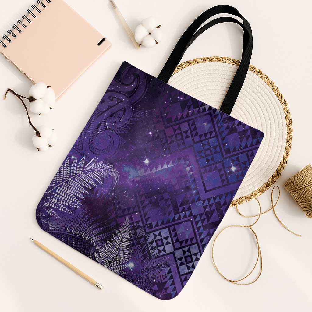 Aotearoa Taniko Matariki Tote Bag Cosmic Violet